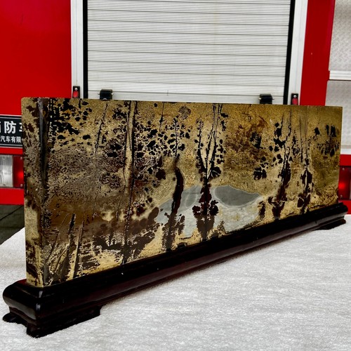 18.1LB Beautiful Natural Chinese Dendritic Limestone Picture Stone Guohua - Rare - Photo 15/16