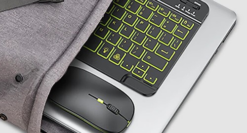 10 inch Backlit For iPad Keyboard and Mouse Backlight Bluetooth Keyboard - Picture 17 of 29