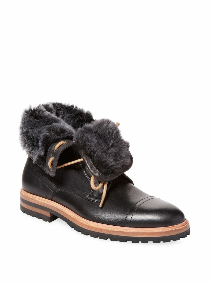 Gordon Rush Shearling Stacked Heel Boot Size 11 NEW with Box 