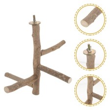Wood Bird Perch Stand,Playground, Bird Play Gym Multi Branch Toys  6" x 5"  IN