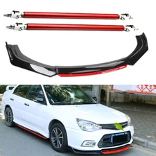 For Honda Accord 9th Front Bumper Lip Body Kit Splitter Spoiler Glossy Black Red