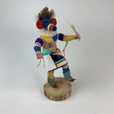 Native American Navajo Kachina Katsina Doll  7" Hand Made Artist Signed