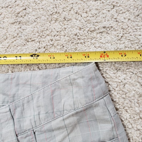 Patagonia Organic Cotton Bermuda Shorts Women's 8 Gray Micro Plaid Low Rise - 第 11/11 張圖片
