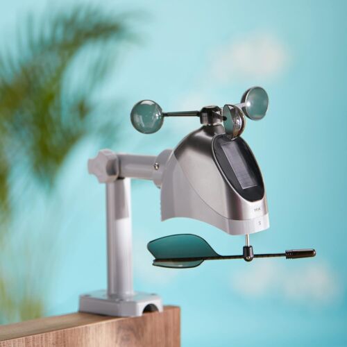 Professionelle Funk Wetterstation Windmesser Regenmesser Voraussage Digital NEU - Bild 7 von 7