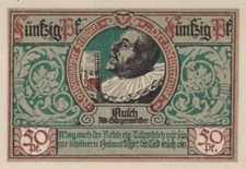 50 PFENNIG 1921 City of ROTHENBURG OB DER TAUBER Bavaria UNC GERMANY #PH543.U