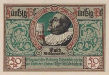 50 PFENNIG 1921 City of ROTHENBURG OB DER TAUBER Bavaria UNC GERMANY #PH543.U