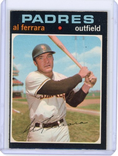 1971 O-PEE-CHEE AL FERRARA #214 SAN DIEGO PADRES VG-EX NO CREASES NICE GLOSS