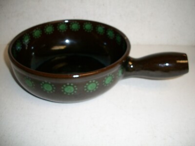 フォンデュ鍋 ヴィンテージ LANDERT Vintage brown Swiss Fondue Pot