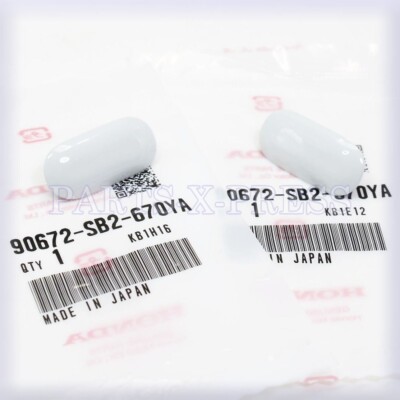 OEM GENUINE HONDA CIVIC & ACURA PAIR LICENSE PLATE BUMPER CAPS