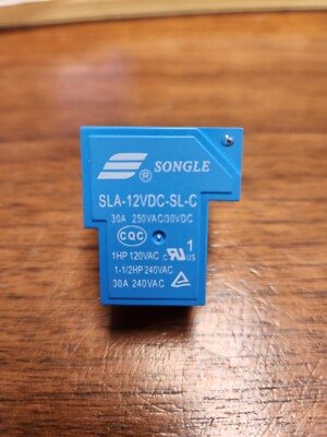 SLA-12VDC-SL-C Ningbo Songle Relay SPDT 30A @ 250VAC 12VDC Coil Fully Sealed NOS
