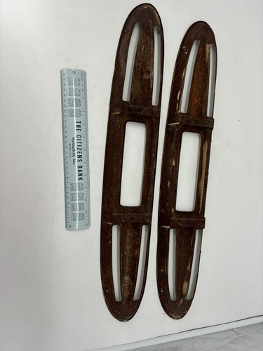 1960-61 Chevrolet Truck C10 Hood Insert Trim Turn Signal Parking Light Bezel OE - Picture 9 of 10