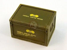 Plus Model 1/35 Box for US M2-2 Backpack Flamethrower (2 crates w/Decals) EL046