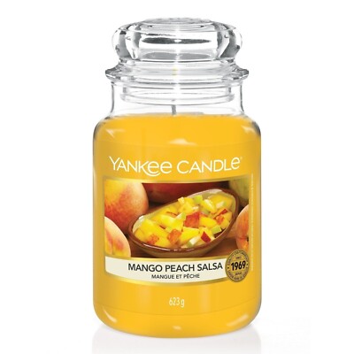 Yankee Candle Mango Peach Salsa 623G Premium Duftkerze im großen Glas