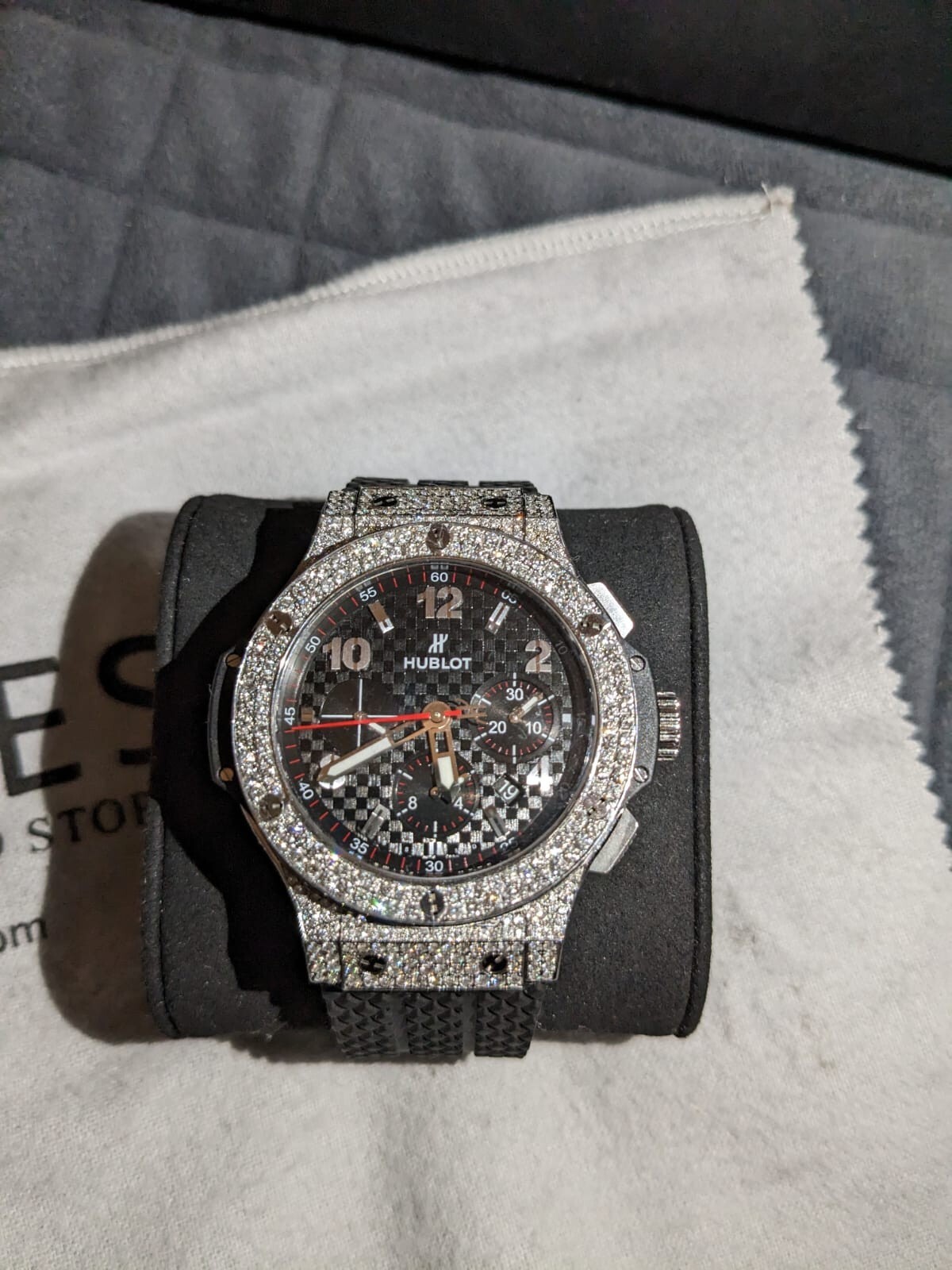 Hublot Big Bang - ICED out, full diamonds, Chronograph 44mm