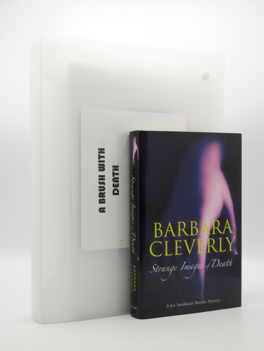BARBARA CLEVERLY Strange Images of Death DRAFT MANUSCRIPT & 1st Edition SIGNED