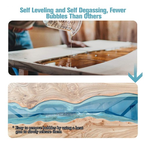 1:1 Ratio Epoxy Resin Casting Ultra Clear Craft AB Liquid Coating Paste Art Kit - Picture 8 of 19