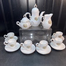 Vtg 40-50  s Courting Southern Belle Couple 15pc CHILD  S Tea Cup  Saucer Set