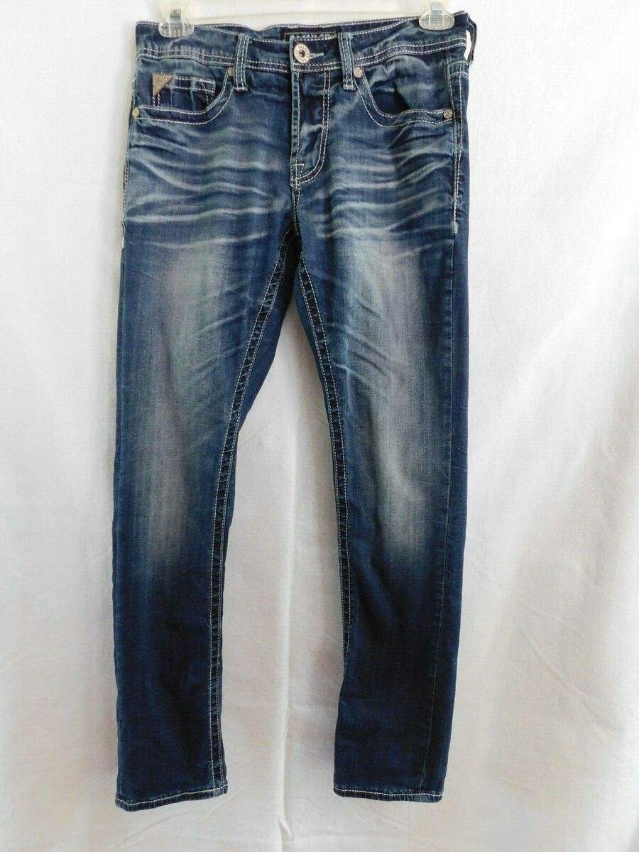 Buckle Jeans 30 Men's Salvage Mayhem Taper Denim Jeans Size Buckle Jeans 30 Men's Salvage Mayhem Taper Denim Jeans Size