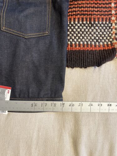 Giacca camionista Levi's Type 2 M coperta foderata grezza rigida 14 oz denim nuova NOS 2011 - Foto 8 di 20