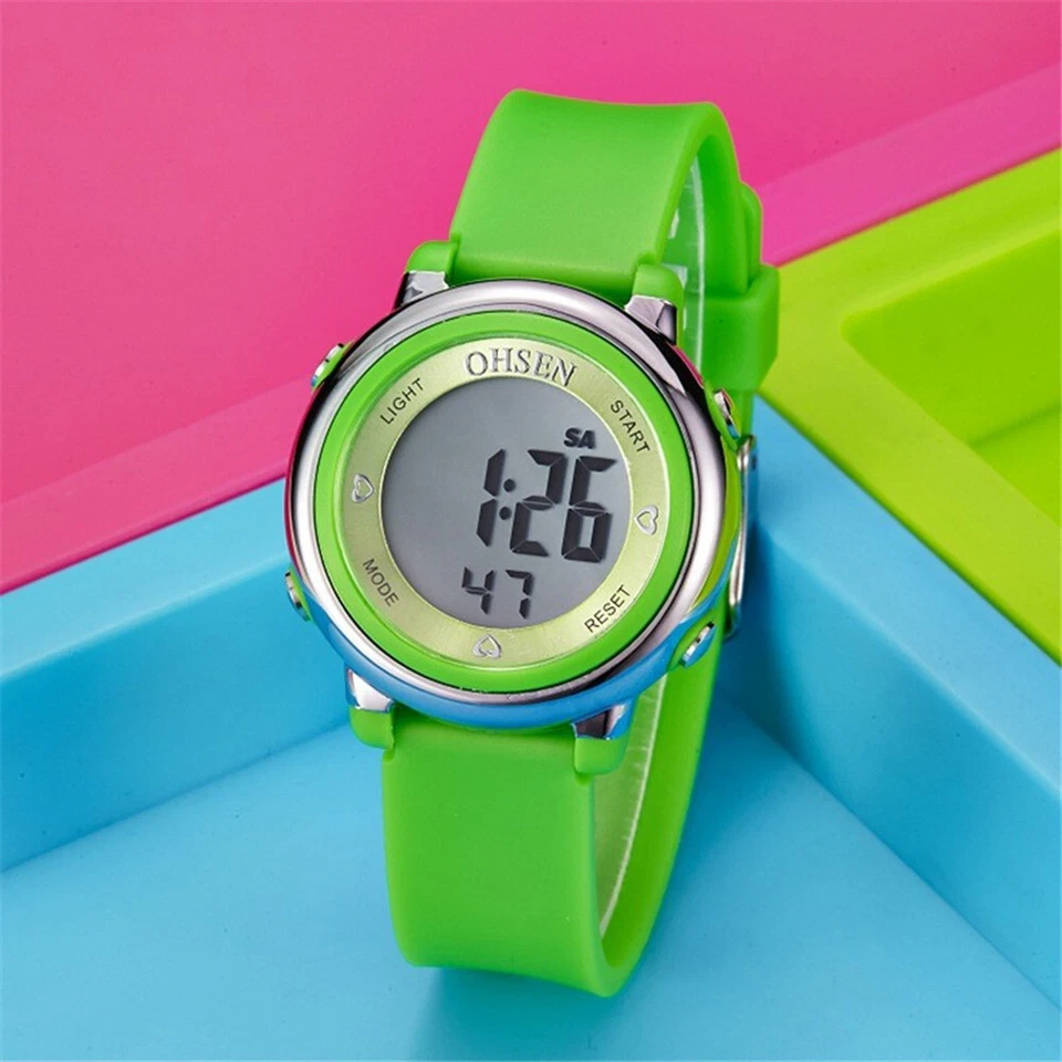 OHSEN Kids Sport Watch Students Boy Girl Digital Wristwatch Fashion Gift Watches - Image 2 of 4