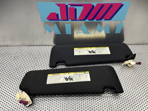 2009-2015 BMW 750i 750Li Front Sun Visors Black Left + Right Side - Picture 3 of 6