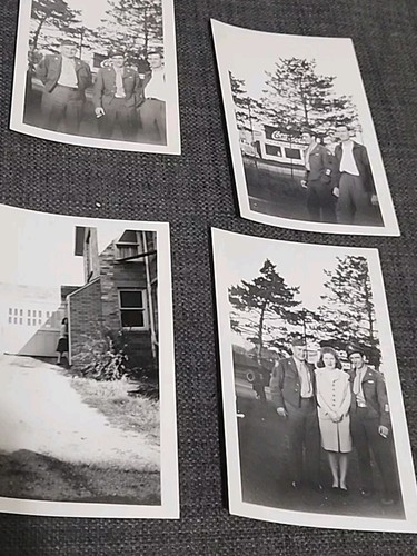 Lote de fotos de coches antiguos, militares, pareja años 40 Segunda Guerra Mundial páginas del libro de recuerdos - Imagen 4 de 6