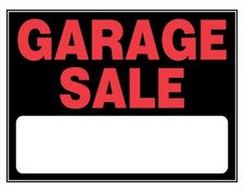 Hillman Garage Sale Plastic Sign, 15 In. x 19 In. 2 Pack