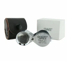 Quality Optics® USA Hastings Folding Pocket Magnifier Classic 10X Jewelers Loupe