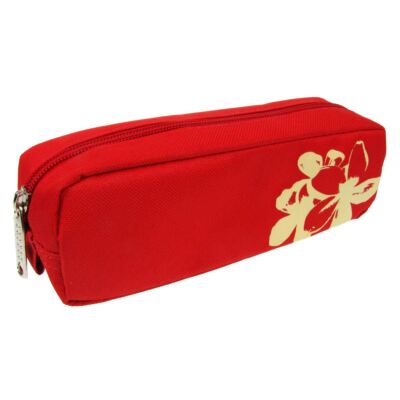 Make-up Kosmetik Reisetasche mit Reißverschluss Etui Clutch Modela rot Reißverschluss Urlaubstasche