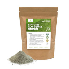 100 Pure Calcium Bentonite Clay Powder - Bentonite Clay Food Grade, Vegan, Heal