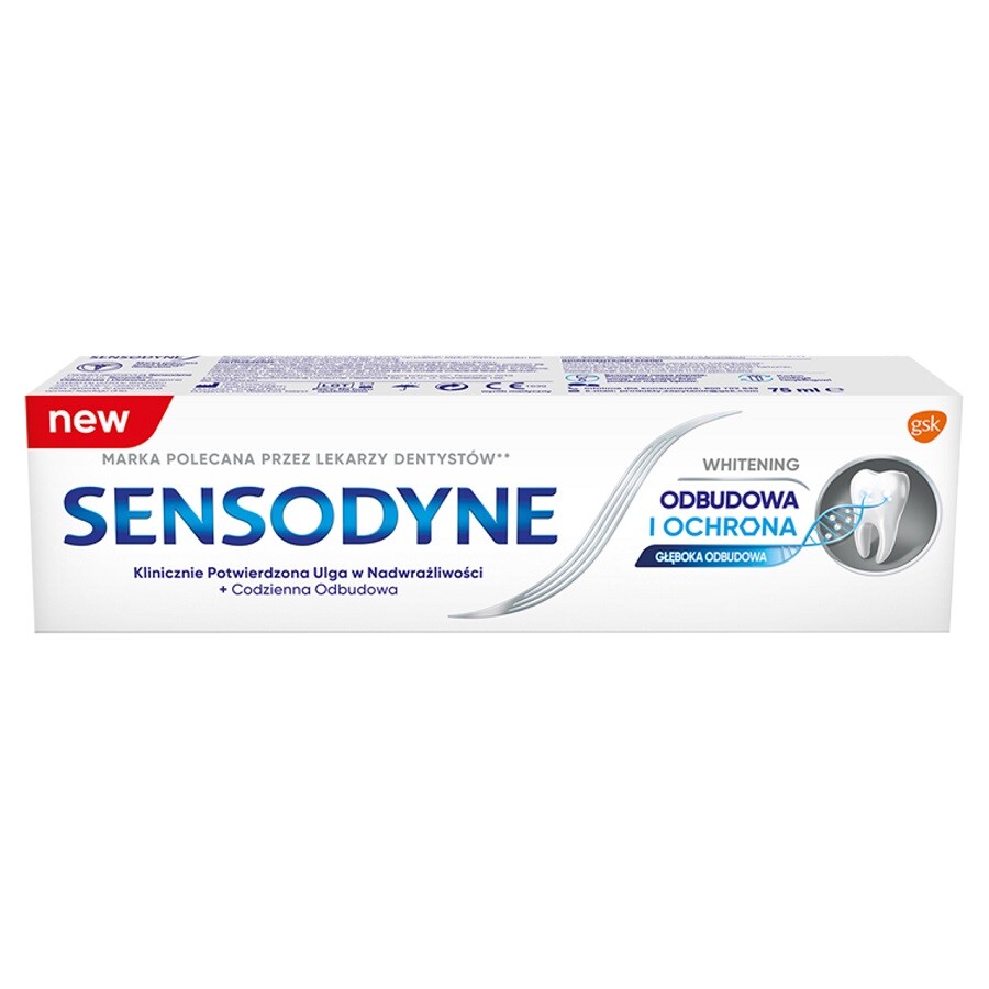 5901208700431 Паста для отбеливания зубов Sensodyne Odbudowa и Ochrona в Зебуве 75 мл P1 Se 4190₽