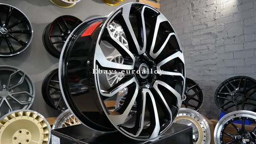 4 x 22 Inch 5x120 5669 Style Black Polished Wheels: Fits For Land Rover - Picture 7 of 9