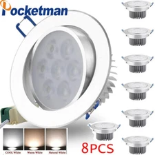 4/8PC 5/7W Recessed Downlight Led Ceiling Lamp 220V 110V Spot Light with Driver