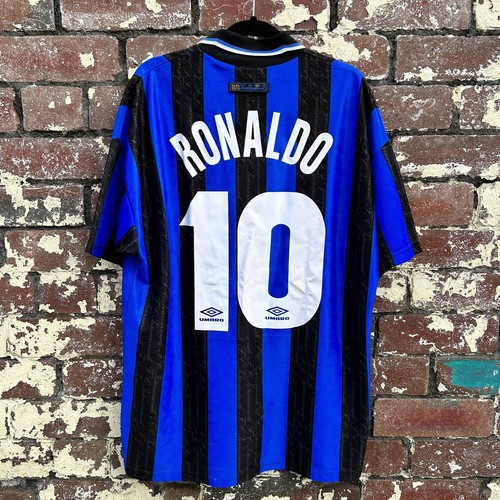 Inter Milan 1997-98 Home Shirt RONALDO 10 Genuine Classic Vintage Football