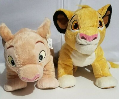 Disney Store Exclusive Lion King Simba Nala Plush Cub Stuffed Animals Lot 13'' 
