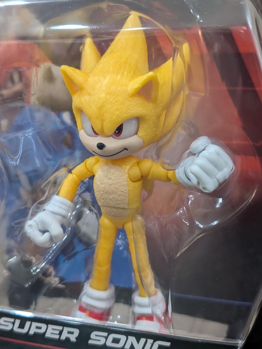 Sonic The Hedgehog 3 Movie Super Sonic Wave 2 Figure Toy Jakks 5
