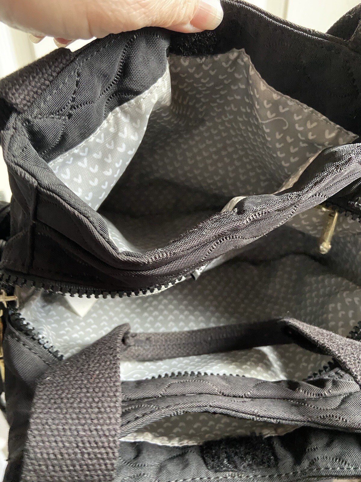 Kipling Black Quilted Fairfax Bag eBay