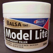 Delux Materials Model Lite Balsa Filler Balsa Brown: 240cc DLMBD6