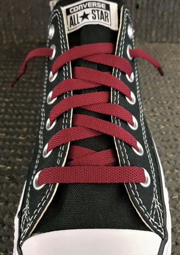 Cordones planos de entrenador de nailon estilo converso - longitudes 60 cm a 160 cm - Imagen 62 de 121