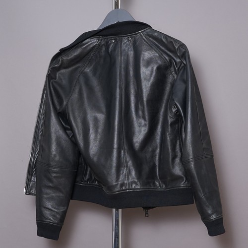 COACH Leather Jacket EXTRA SMALL Mens Black Biker Bomber Punk Celebrity 1941 NY - Picture 17 of 24