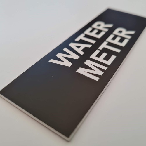 Water Meter Sign Plaque Cupboard Utility Room Shed - Picture 94 of 230