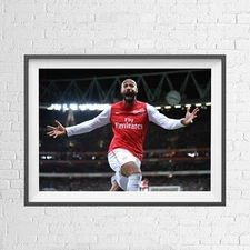 Thierry Henry - Arsenal Soccer Football Poster Picture Print - Size A5 to A0