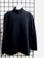 "NEW " TASSO ELBA    SIZE XL CHARCOAL GRAY / COTTON BLEND / 1/4 ZIP SWEATER