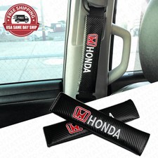 Honda Sport Carbon Car Seat Belt Cover Safety Shoulder Strap Cushion Pad Harness