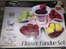 Fondue Flower Set Party Tray