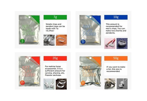Art Clay Silver 50g (1.76oz) Sterling Silver Clay A-275 2 Pieces Total 100g (... - Picture 5 of 6
