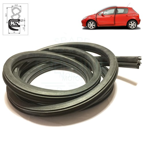 PEUGEOT 307 FRONT RH / LH DOOR WEATHERSTRIP RUBBER SEAL 2001-2008, 9023KE - Picture 2 of 4