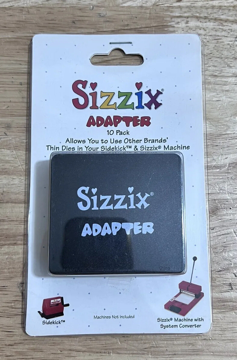 Sizzix Adapter 10 Pack Thin Dies 389710 For Sidekick & Sizzix Factory