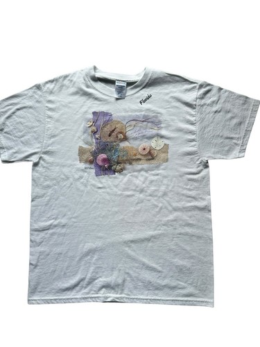 Unisex Large Heavy Weight Blend Florida T- Shirt Beach Themed