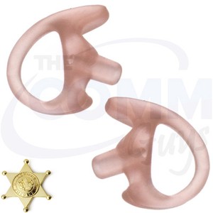MEDIUM-PAIR-OF-FLESH-EARMOLDS-FOR-MOTOROLA-SURVEILLANCE-EARPIECE-ACOUSTIC-TUBE